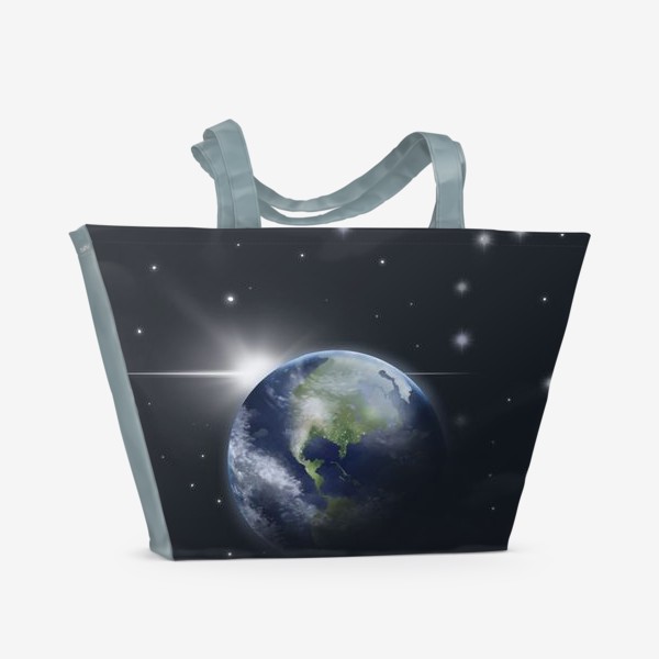 Пляжная сумка «Космос ЗЕМЛЯ»