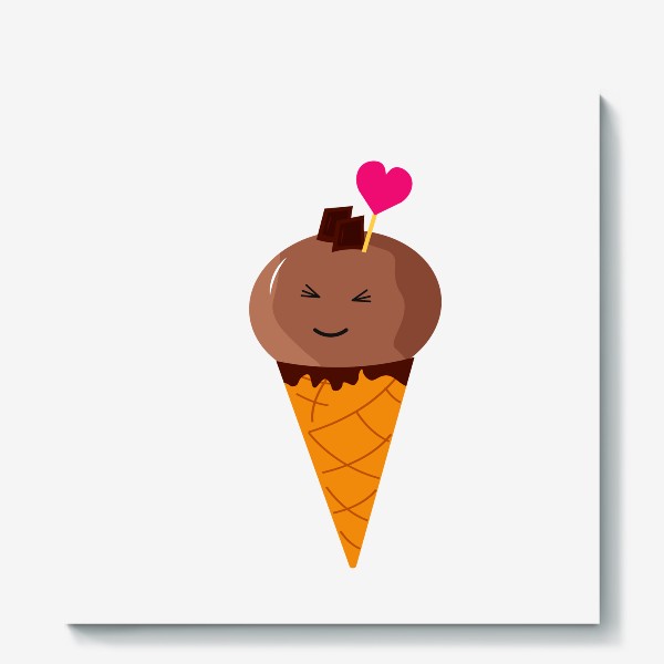 Холст «Шоколадное мороженное»