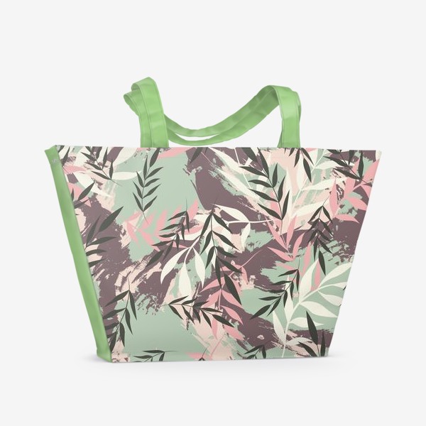 Пляжная сумка «Серия Тропики. Тропические листья - 2»