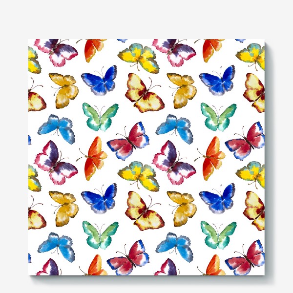 Холст «Акварельные бабочки (коллекция 2)»