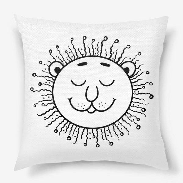 Подушка «Добрый лев - солнце улыбается»