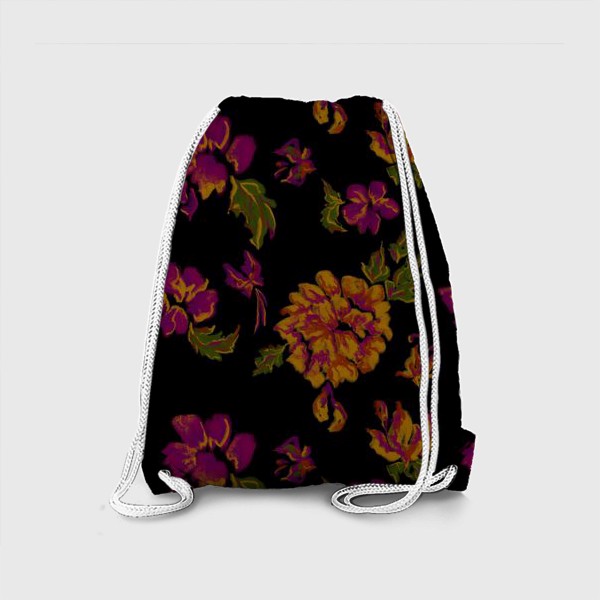 Рюкзак «Паттерн с цветами - в подарок девушке»