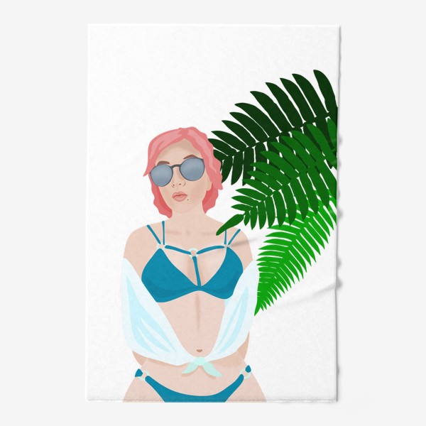 Полотенце «Девушка на пляже»