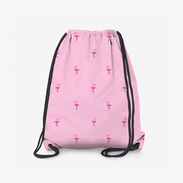Рюкзак «Фламинго на розовом фоне, бесшовный паттерн»