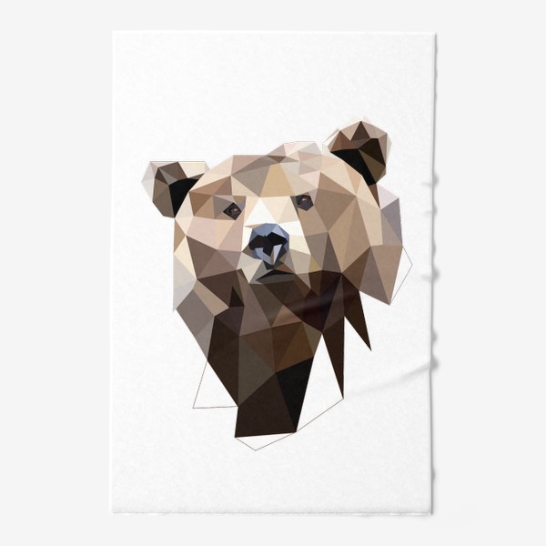 Полотенце &laquo;Бурый медведь, Животные России, Сибирь, Урал, Дальний Восток&raquo;
