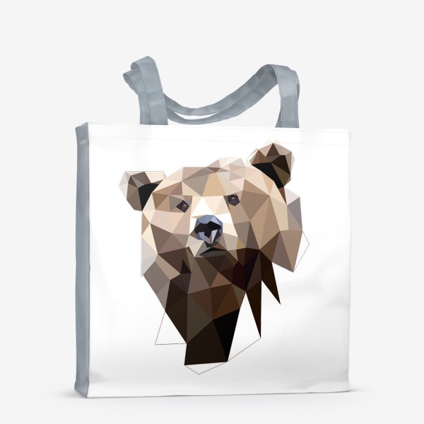 Сумка-шоппер «Бурый медведь, Животные России, Сибирь, Урал, Дальний Восток»