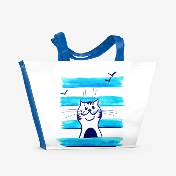 Пляжная сумка «Морской кот»
