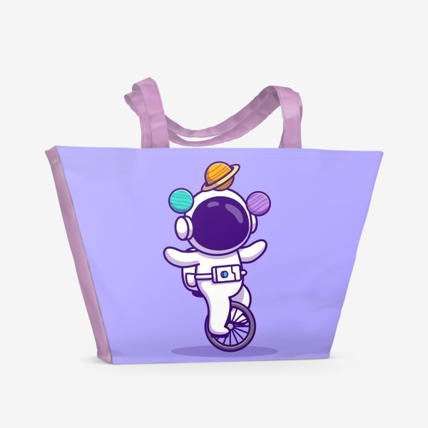 Пляжная сумка «Космонавт-жонглер»