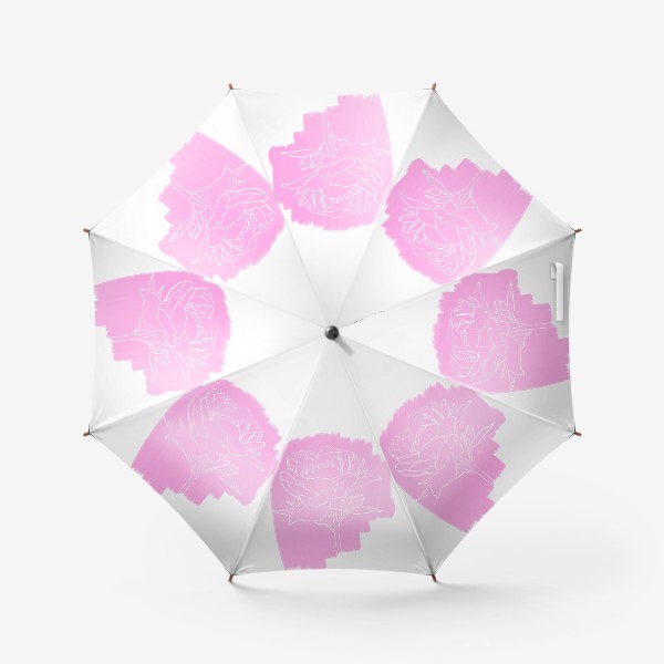 Зонт «Пион белый»
