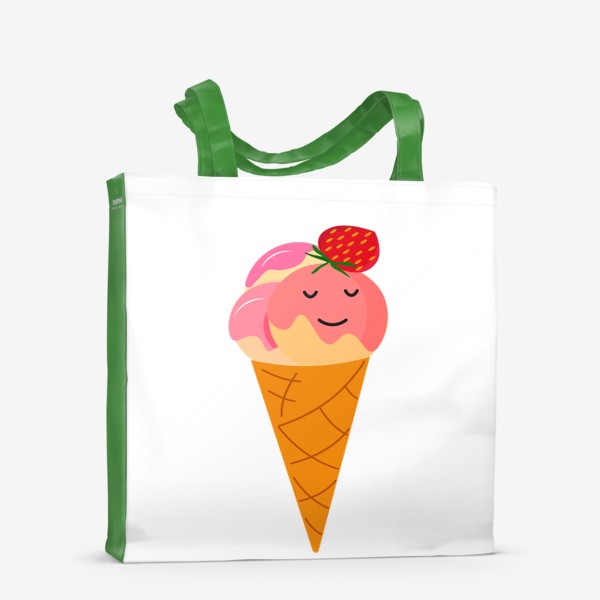 Сумка-шоппер «Клубничное  мороженое»