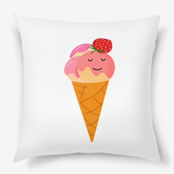 Подушка «Клубничное  мороженое»
