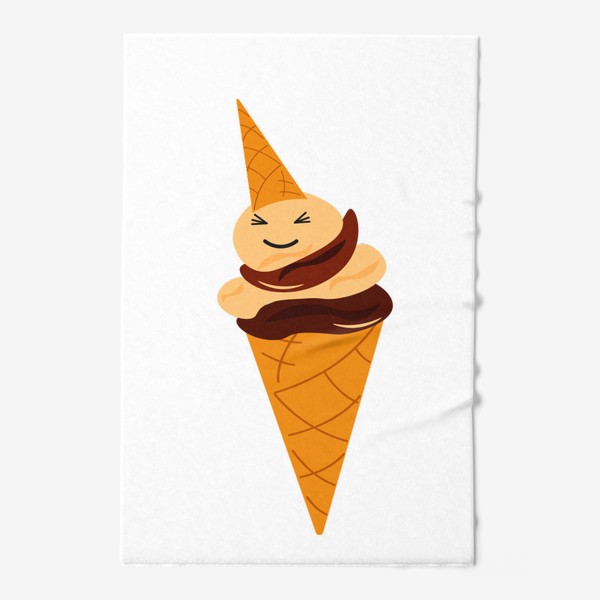 Полотенце «Довольный  рожок  мороженого»