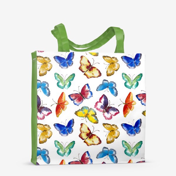Сумка-шоппер «Акварельные бабочки (коллекция 2)»