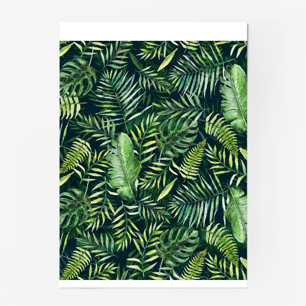 Постер «Тропический принт пальмовые листья»