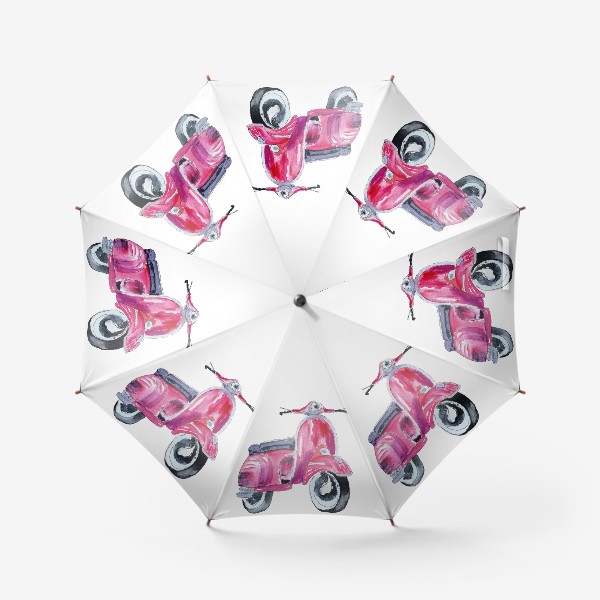 Зонт «Розовый мопед»