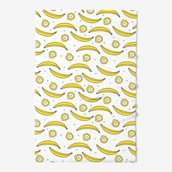 Полотенце «Бананы целые и дольками»