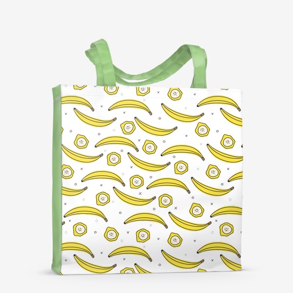 Сумка-шоппер «Бананы целые и дольками»