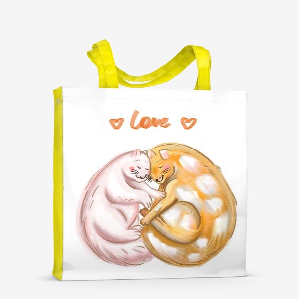 Сумка-шоппер «Любовь и коты»