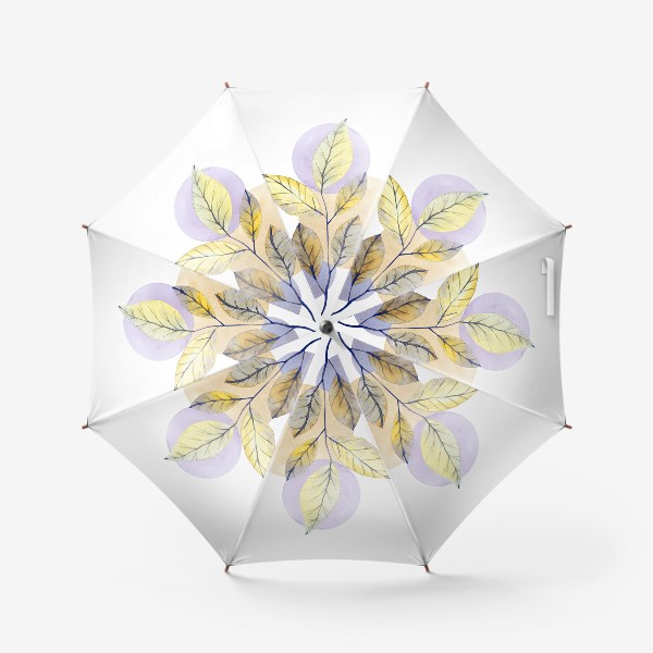 Зонт «Веточки абстракция цветы»