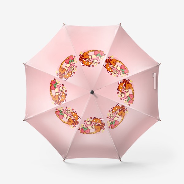 Зонт «Тортик и енотик»