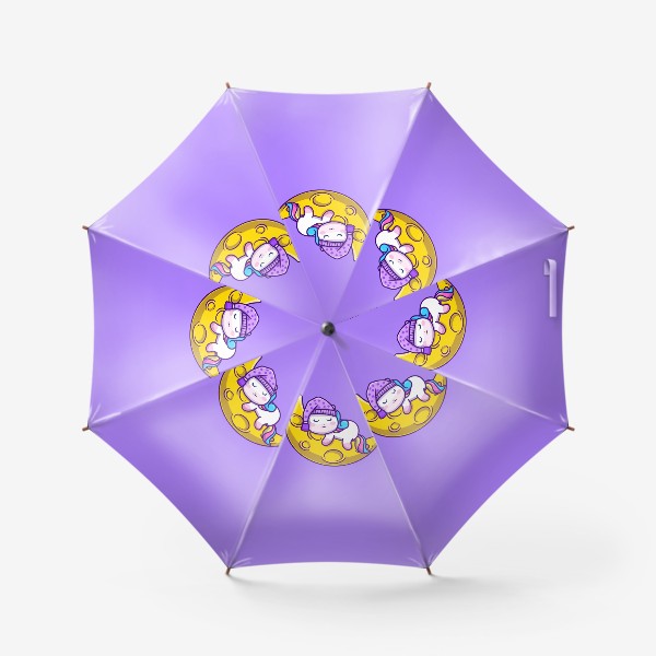Зонт «Единорог на луне»
