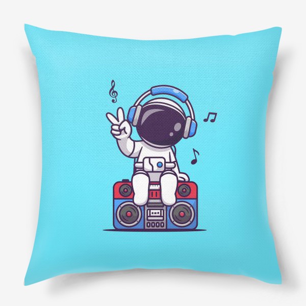 Подушка «Космонавт-музыкант»