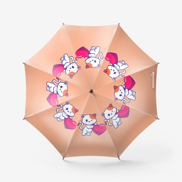 Зонт «Котенок с сердечком»