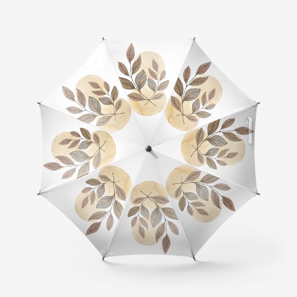 Зонт «Цветы веточка геометрия »