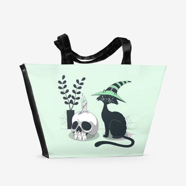 Пляжная сумка «Кошка-чародейка»