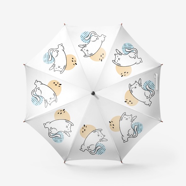 Зонт «Котик потягивается (абстракция)»