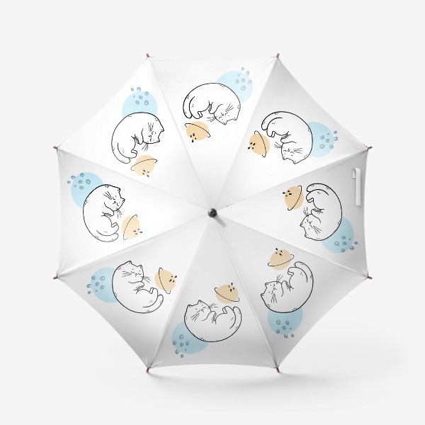 Зонт «Котик в космосе (абстракция)»