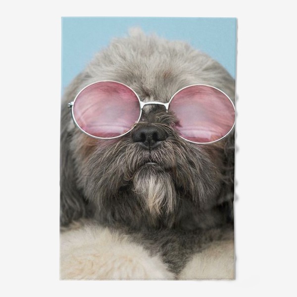 Полотенце «Собака в очках»