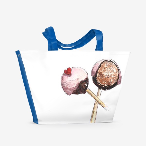 Пляжная сумка «Кейк-попсы»