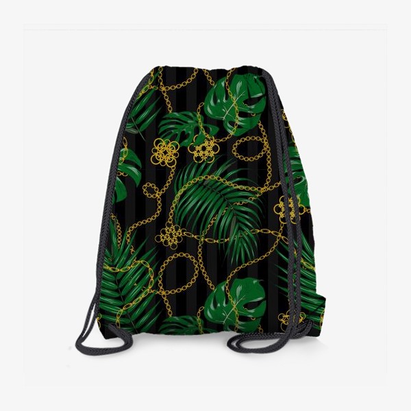 Рюкзак «пальмы и цепочки»