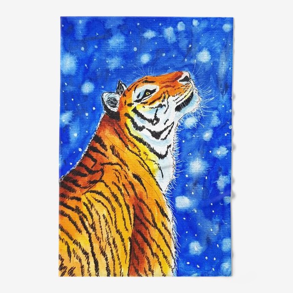 Полотенце «Тигр на фоне звездного неба»