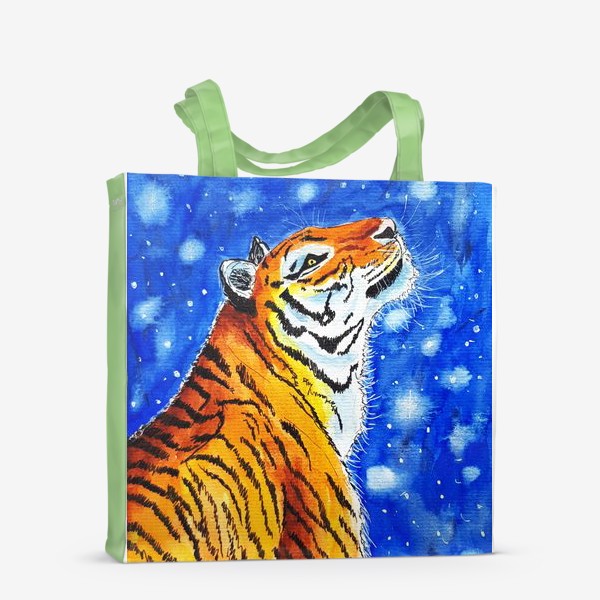 Сумка-шоппер «Тигр на фоне звездного неба»