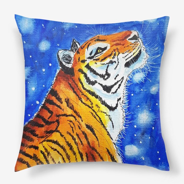 Подушка «Тигр на фоне звездного неба»