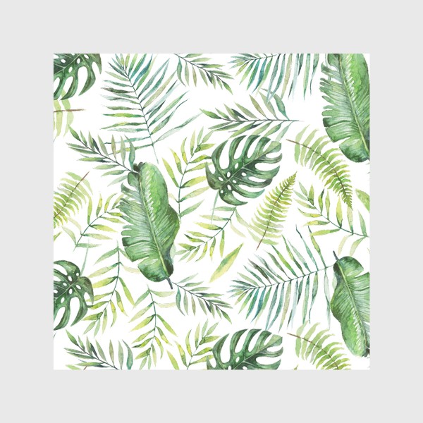 Скатерть «Тропический принт пальмовые листья»