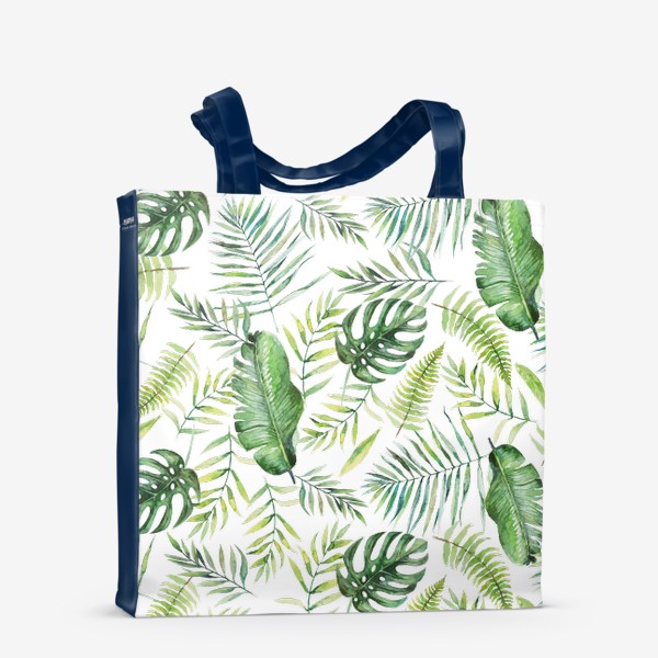 Сумка-шоппер «Тропический принт пальмовые листья»