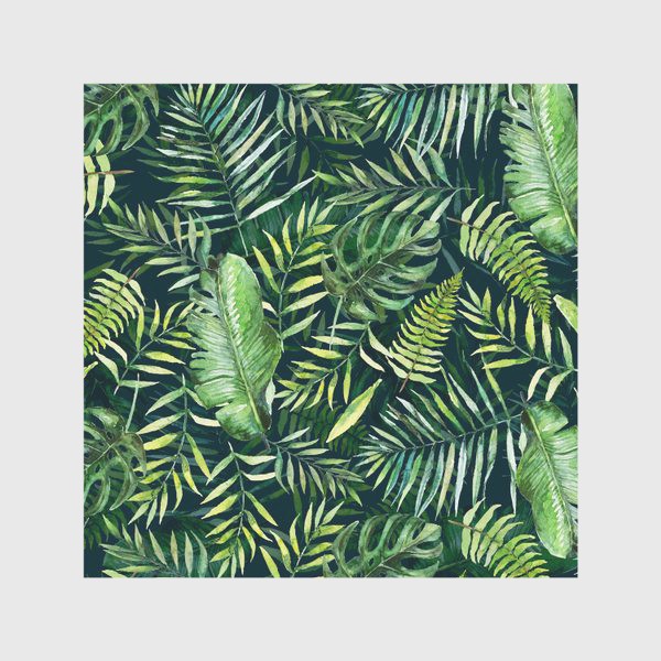 Скатерть &laquo;Тропический принт пальмовые листья&raquo;