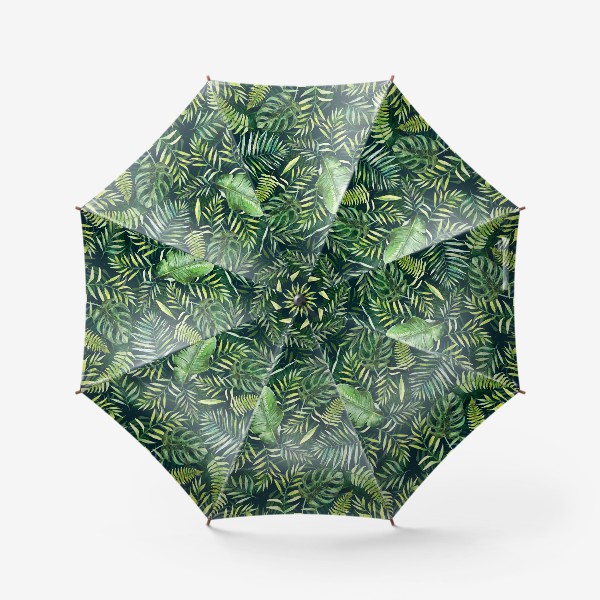 Зонт &laquo;Тропический принт пальмовые листья&raquo;