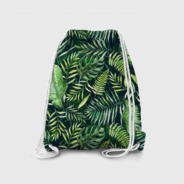 Рюкзак «Тропический принт пальмовые листья»