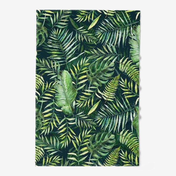 Полотенце &laquo;Тропический принт пальмовые листья&raquo;