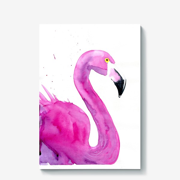 Холст «Фламинго. Портрет»