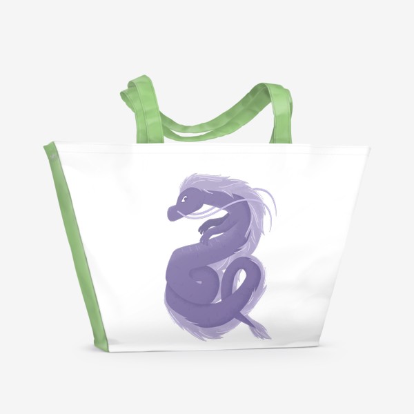 Пляжная сумка «Фиолетовый дракон»