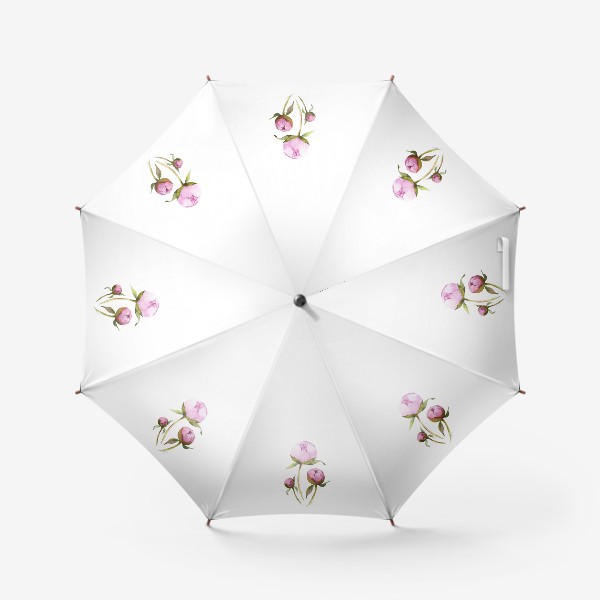 Зонт «Бутоны розового пиона»