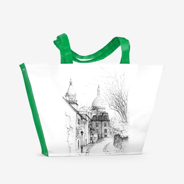 Пляжная сумка «Париж Монмартр»