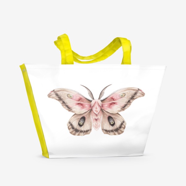 Пляжная сумка «Бежевая ночная бабочка»