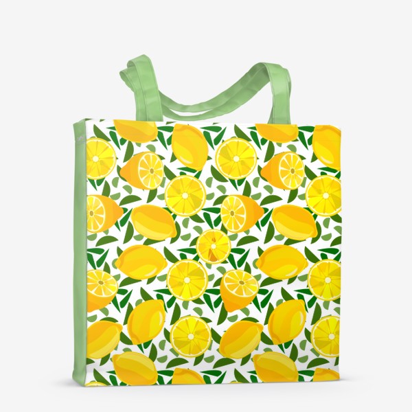 Сумка-шоппер &laquo;Спелые лимоны с листьями&raquo;