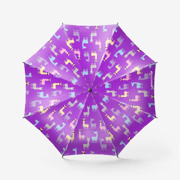 Зонт «Разноцветные ламы»